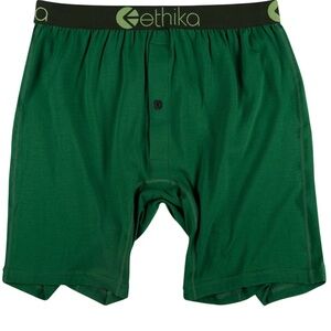 Ethika Men's Forest Green Boxer Briefs